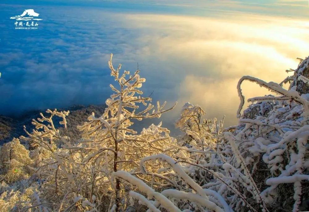 瓦屋山下雪了,好想去看雪哦!