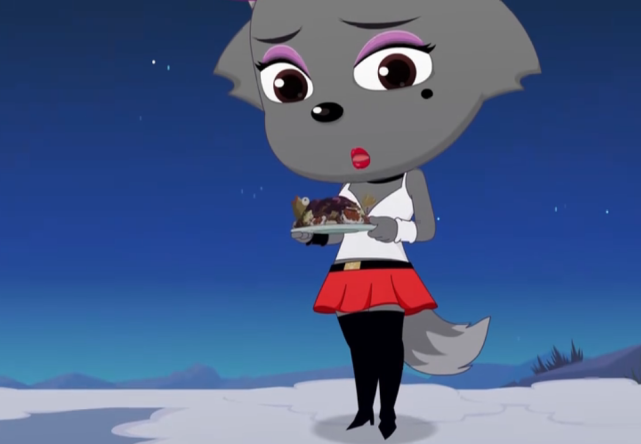 在看到穿了这套衣服的红太狼之后,你们还敢说红太狼长得不漂亮吗?