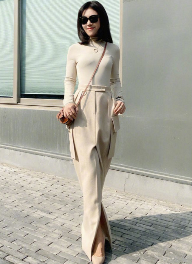 苏芒48岁近照公开瘦成纸片人美出新高高奢打扮显壕气