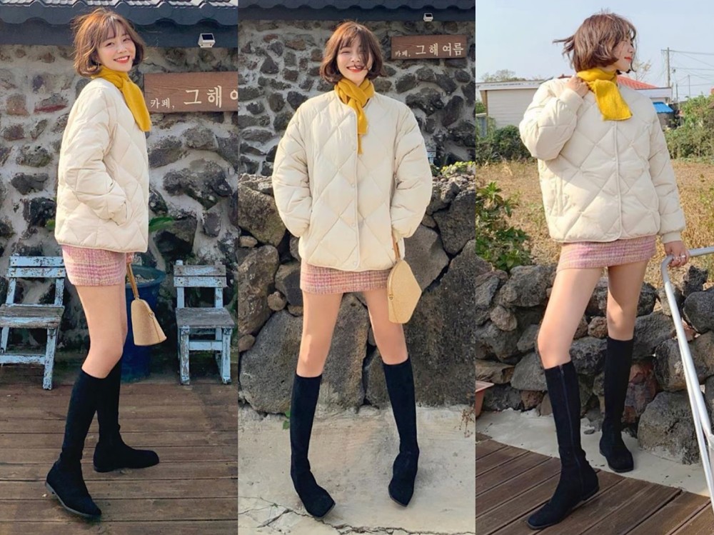 2,短款外套 短裙