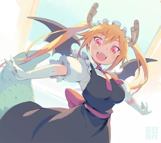 往期回顾丨小林家的龙女仆插画特辑
