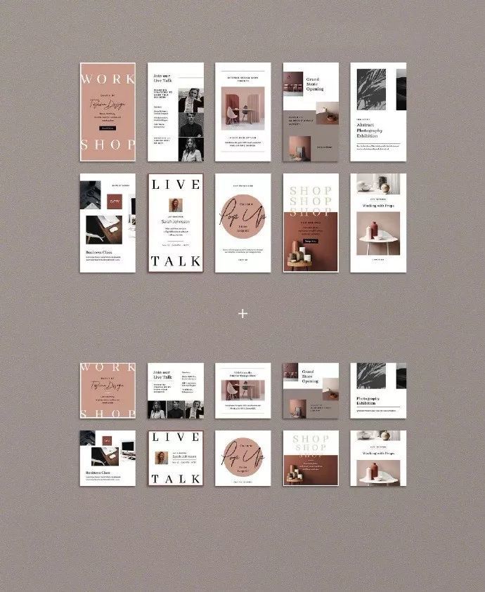 【版式设计】一组简约,优雅的图文排版设计.