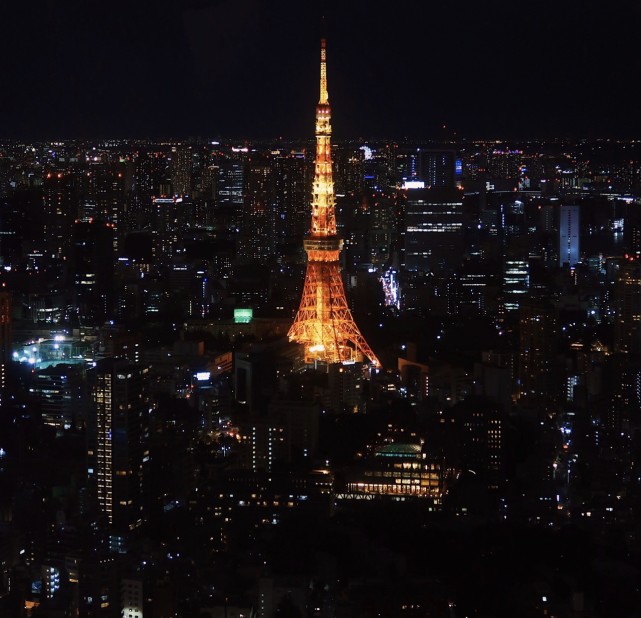 日本东京塔 合照最佳机位 东京 六本木 夜景 日本 旅游 东京塔