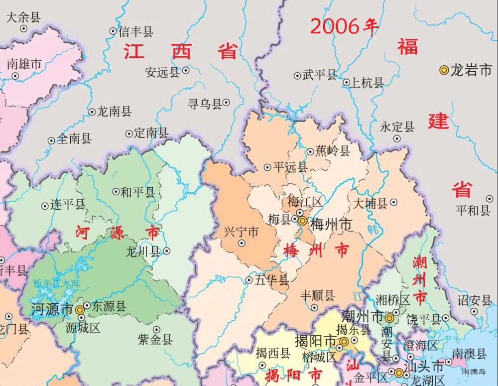 广东一县,因福建,江西两地得名,为一县连三省之地