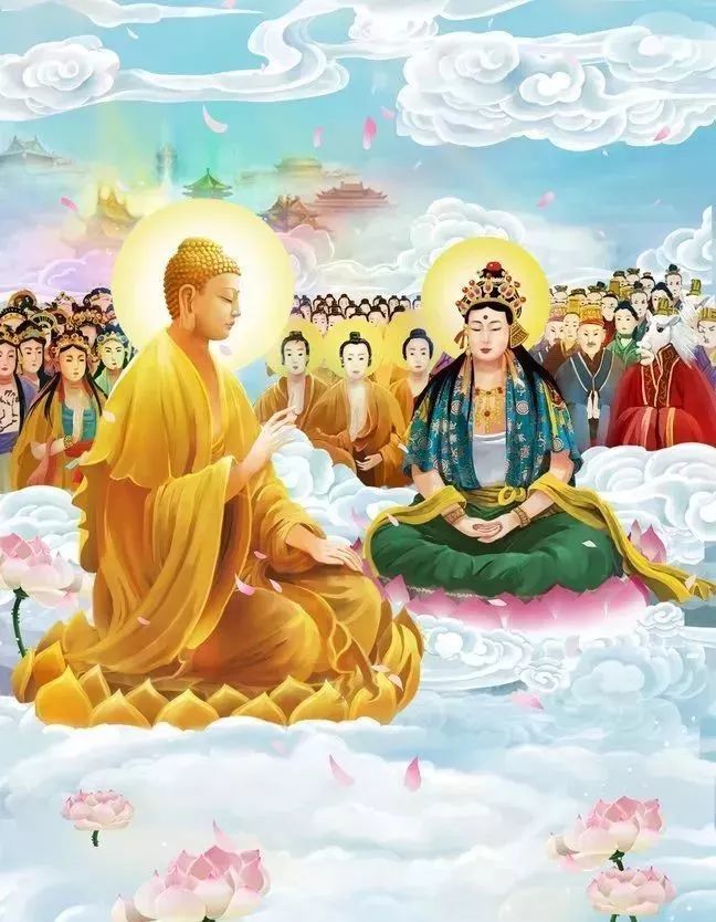 恭迎佛陀天降日诸佛生欢喜普天降吉祥