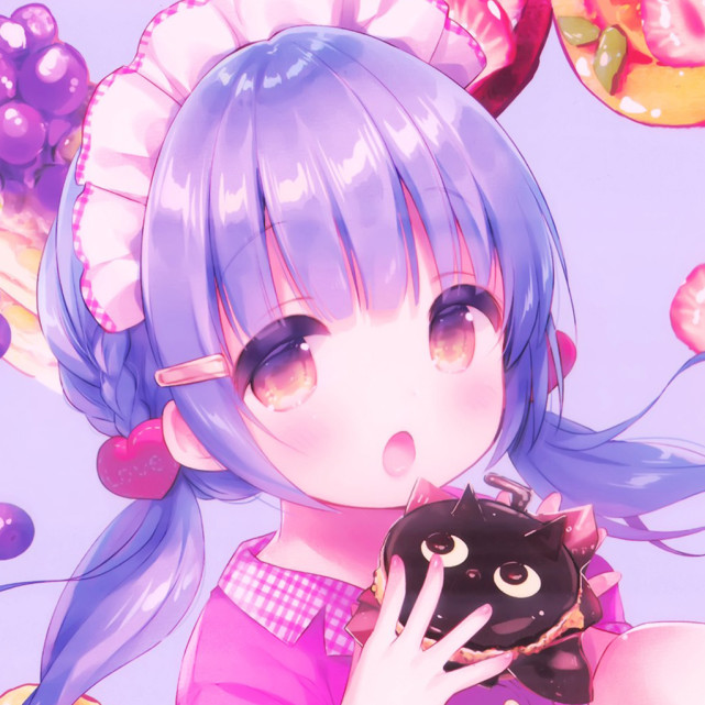 甜甜的少女心水蜜桃粉色女生头像·二次元动漫卡通头像分享!