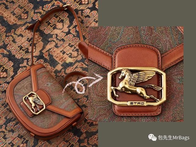 同时,飞马也是etro一直以来很重要的标志,在1968年品牌创立之初便已