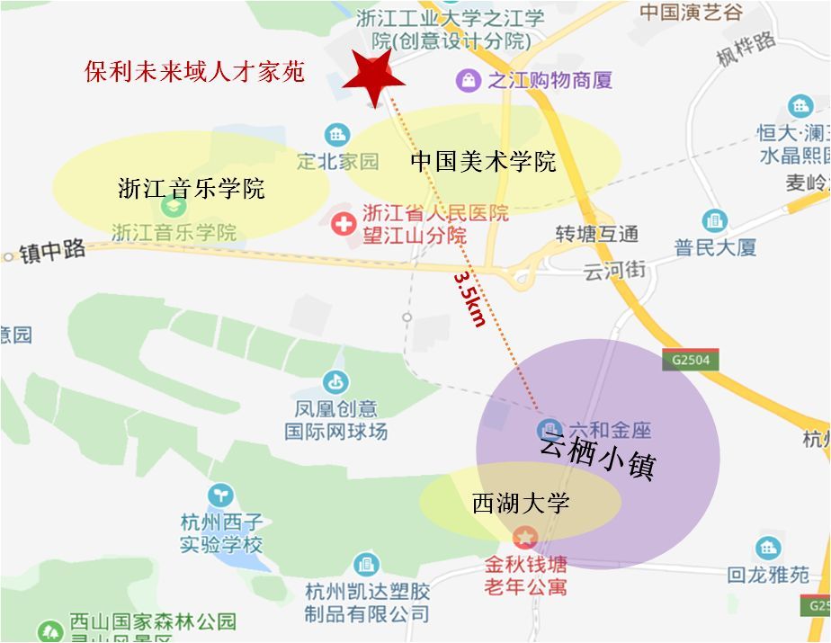 杭州云栖小镇地图图片
