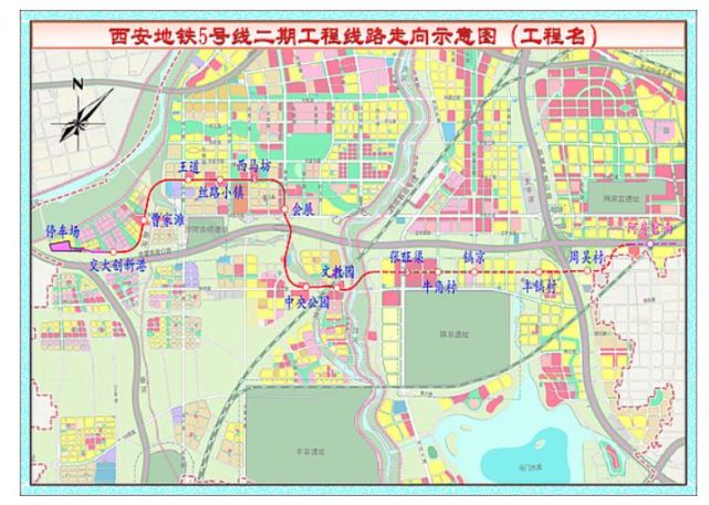 868km,線路貫穿灃東新城,灃西新城,共設13座車站(8座高架車站,5座地下