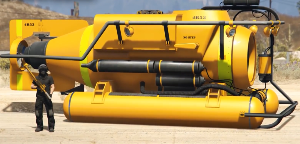 在游戏中除了潜水艇,其实还是有办法进入深海的,比如压缩空气瓶.