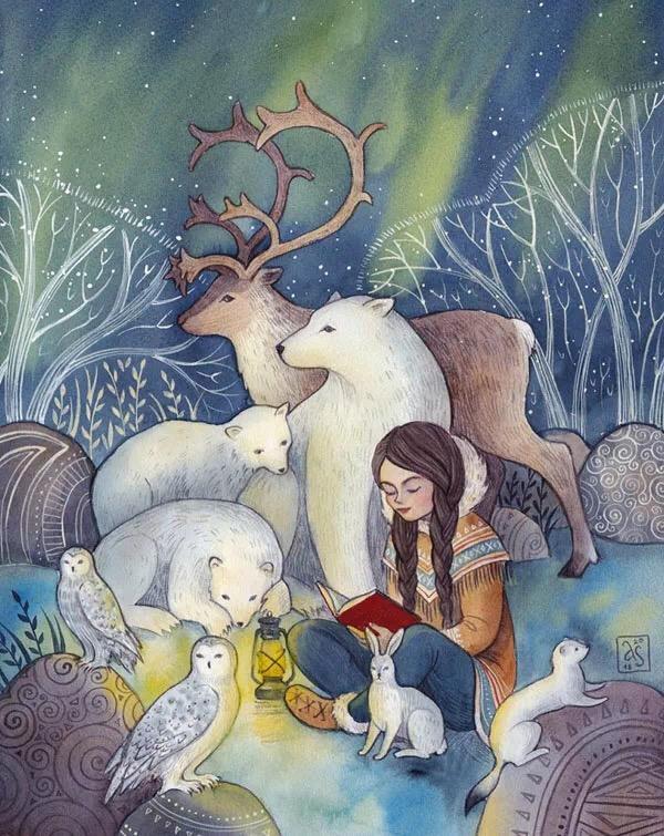 她用迷人的水彩插画来讲述梦幻的故事,跟着她进入奇幻的梦想之旅