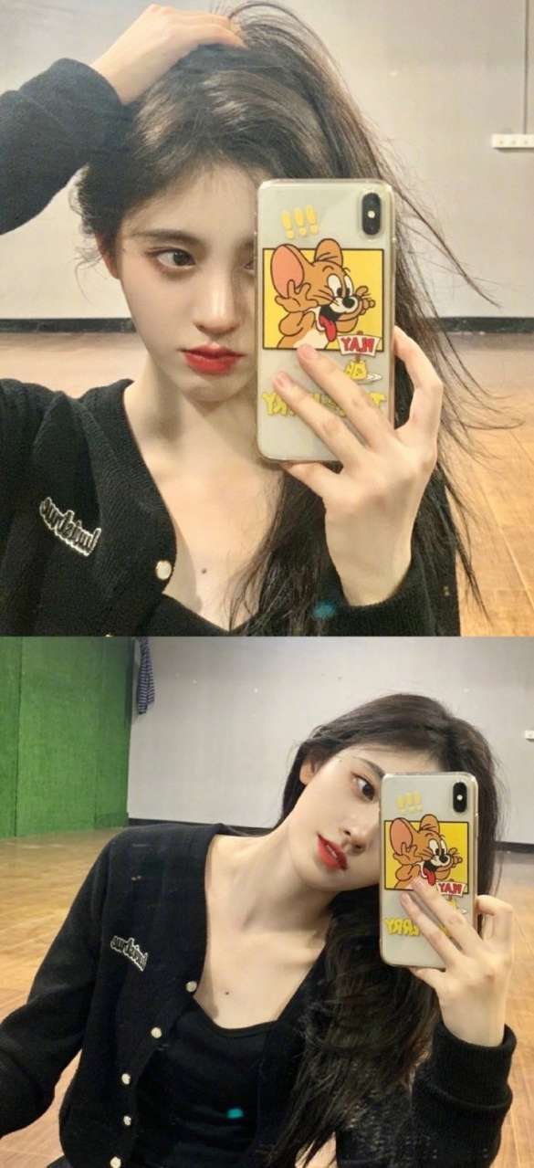 鞠婧祎的脸到底有多小?当她拿起手机自拍的那一刻,简直不敢相信