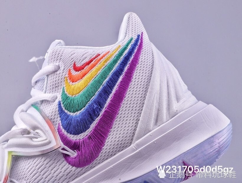 公司级 耐克 nike kyrie 5 欧文5 彩虹系列气垫实战篮球鞋