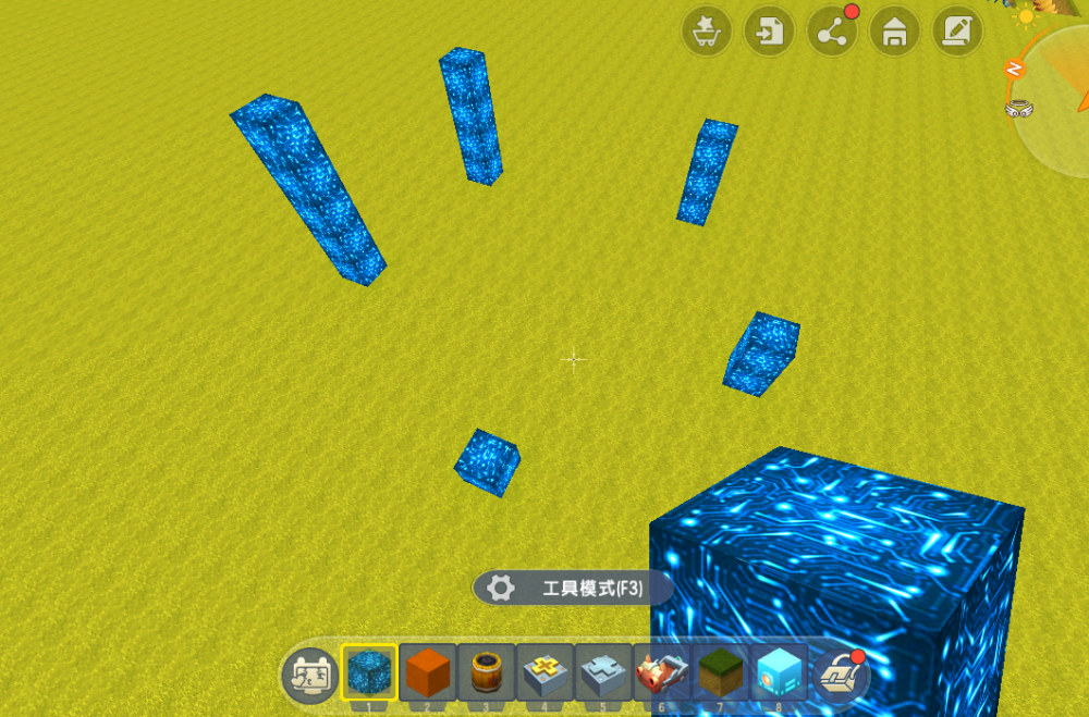 迷你世界 玩家自制发光五角星 还能玩过山车 网友 两圈就晕了 腾讯新闻