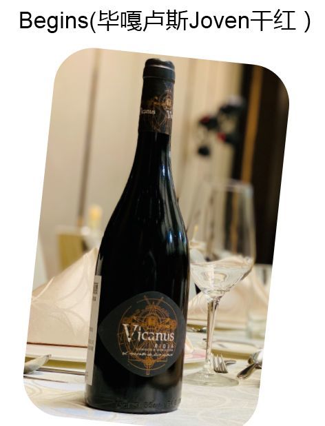 最新年份的毕嘎卢斯joven干红,酒液呈现深邃的紫红色,呈现非常新鲜的