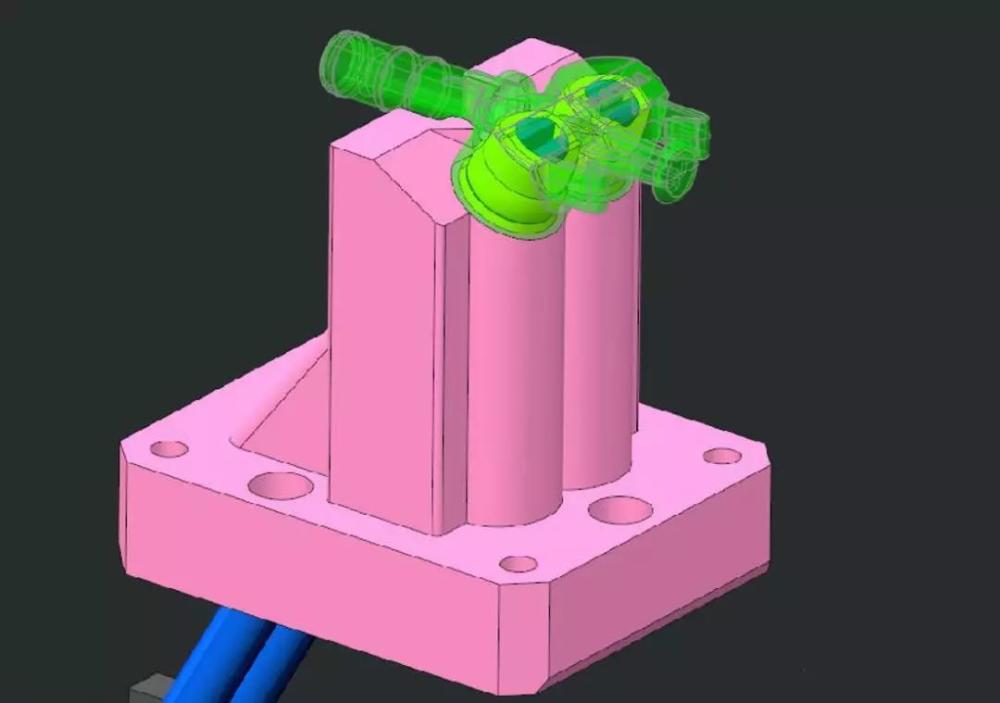 雅思达汽车装备丨volvo汽车模具的斜顶两次顶出机构