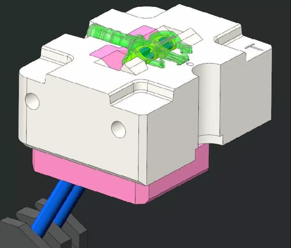 雅思达汽车装备丨volvo汽车模具的斜顶两次顶出机构