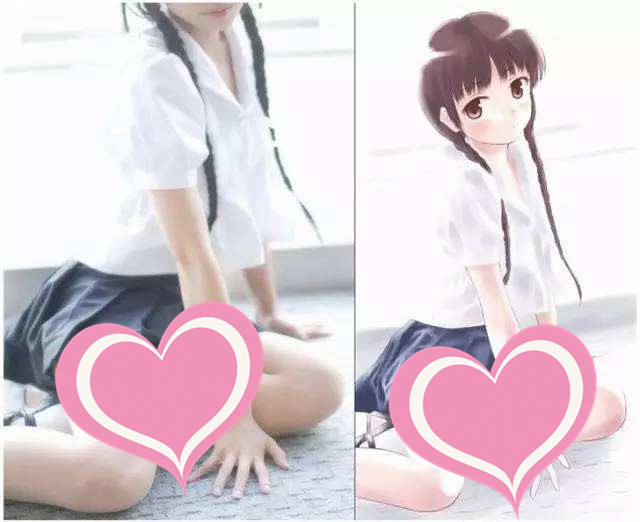 二次元vs三次元,每个女孩都很可爱,护士姐姐像是电影中走出来的