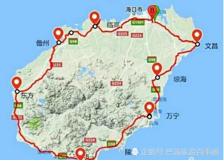 海南自驾游最佳路线图_(东莞到海南自驾游最佳路线图)