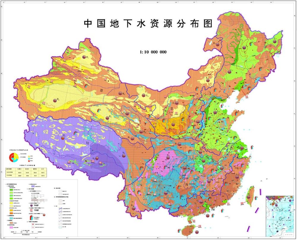 中國地下水資源分佈圖中國重要地質遺蹟分佈圖中國煤炭資源分佈圖中國