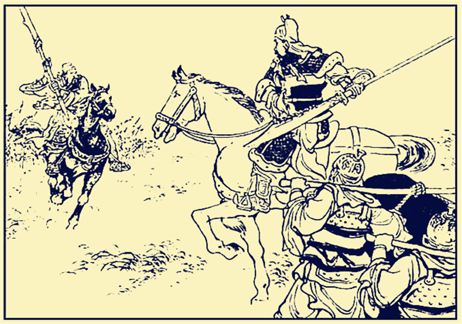 这一年十月,陆浑民,孙狼等人苦于徭役,发动叛乱,南附关羽.
