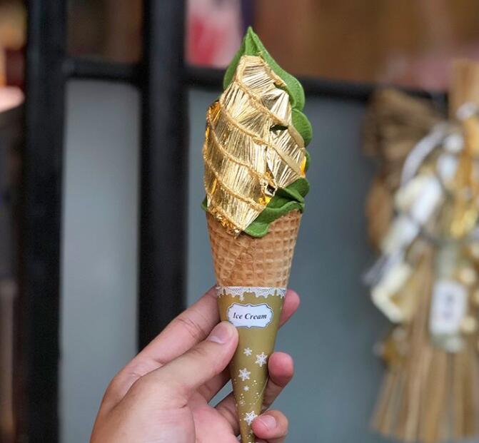 富贵逼人!超奢华金箔冰淇淋"金沢そふと"甜点一定要吃