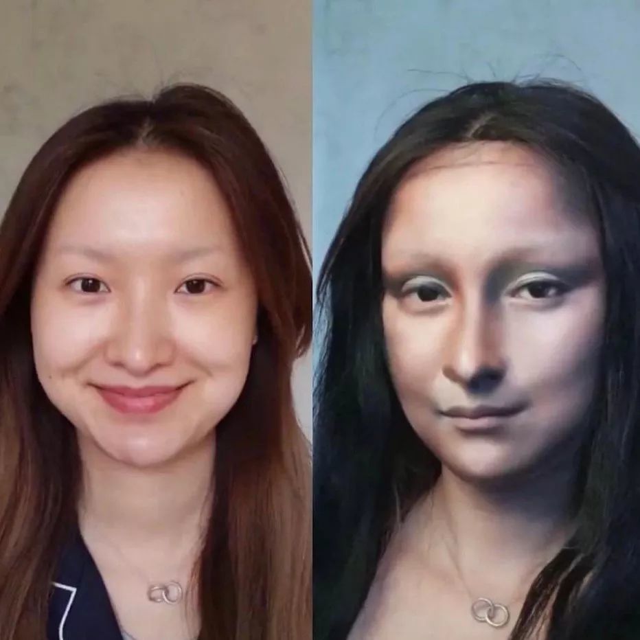 鹿sama给我看了两段视频,一段是宇芽在自己的仿妆视频中易容成