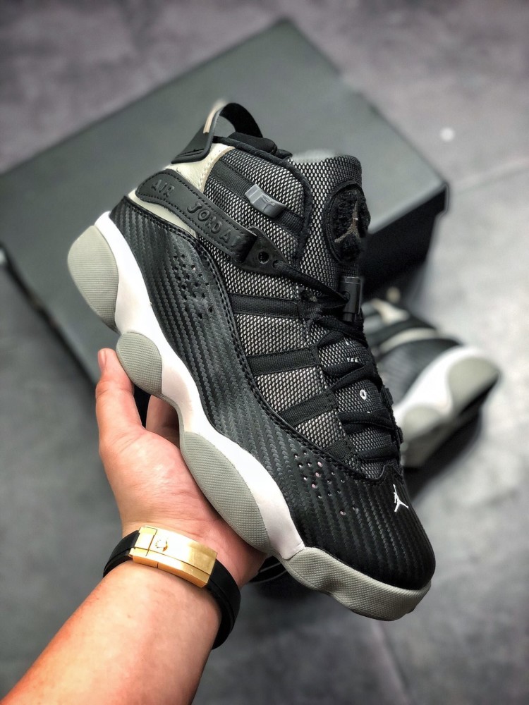致敬乔丹六冠airjordan6rings黑灰配色开箱测评