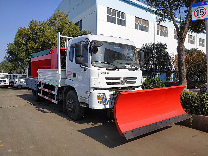 东风多功能除雪车 铲雪融雪除冰一体化 提高效率减少人工 腾讯新闻