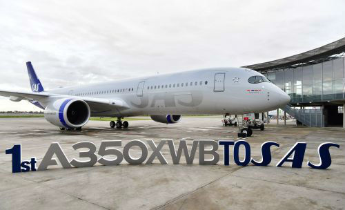 北欧航空接收其首架空客a350xwb宽体飞机