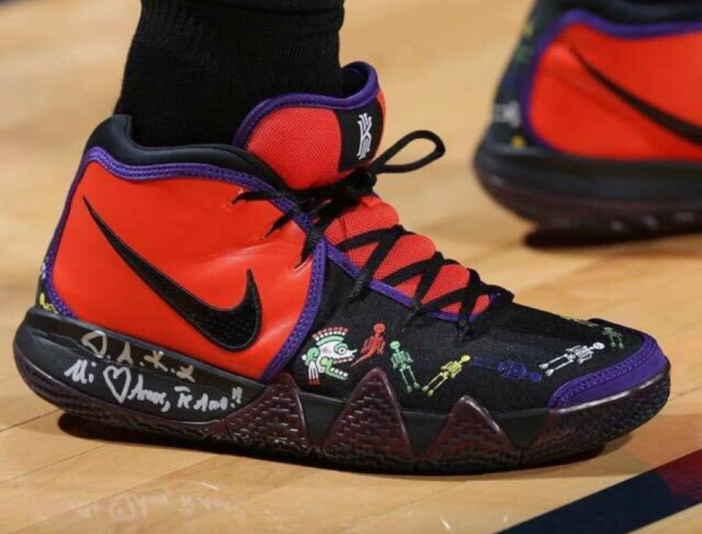 花里胡哨的篮球鞋欧文4— nike kyrie 4 亡灵节
