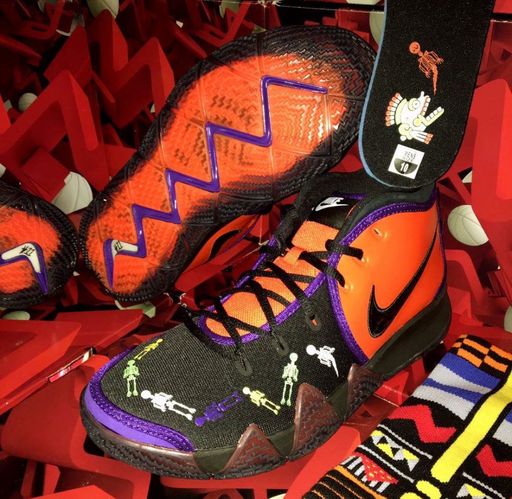 花里胡哨的篮球鞋欧文4— nike kyrie 4 亡灵节
