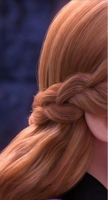 同样安娜的发丝也是真的让人惊艳.