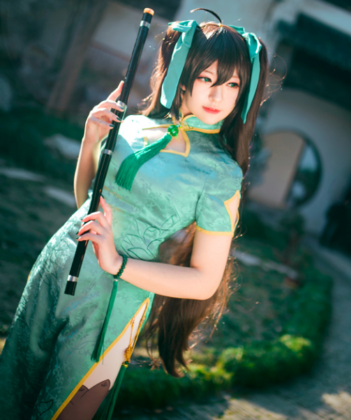 王者荣耀孙尚香cosplay,清纯靓丽