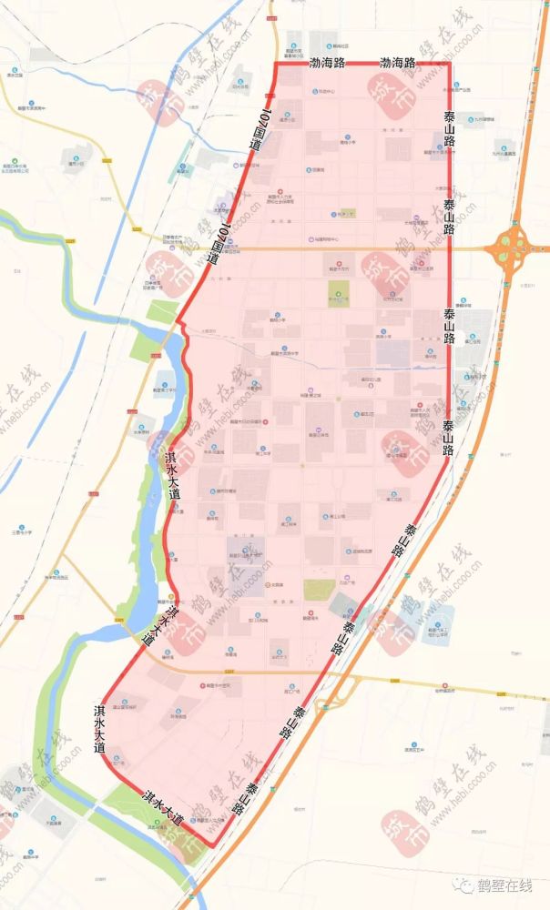 鹤壁新城区(淇滨区,开发区,城乡一体示范区)二,限行区域我市机动车