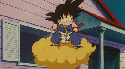 龟仙人大喊一声: 筋斗云!只有心灵纯洁的人才能坐上去.