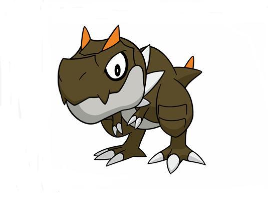 图鉴696:大颚的破坏力足以嚼碎汽车——宝宝暴龙|宝可梦|霸王龙|宝宝