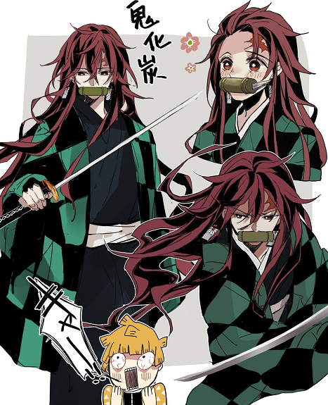 鬼刃:如果鬼化的是炭治郎,弥豆子给他戴上竹子后,立马开始卖萌