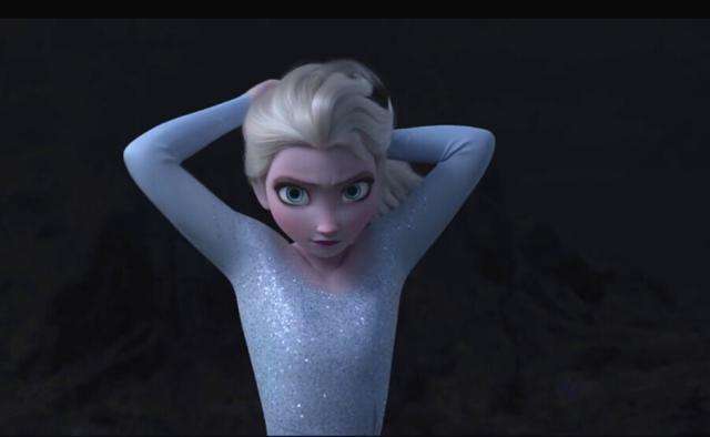 《冰雪奇缘2》艾莎有40万根头发,当她披头散发后,观众哭了