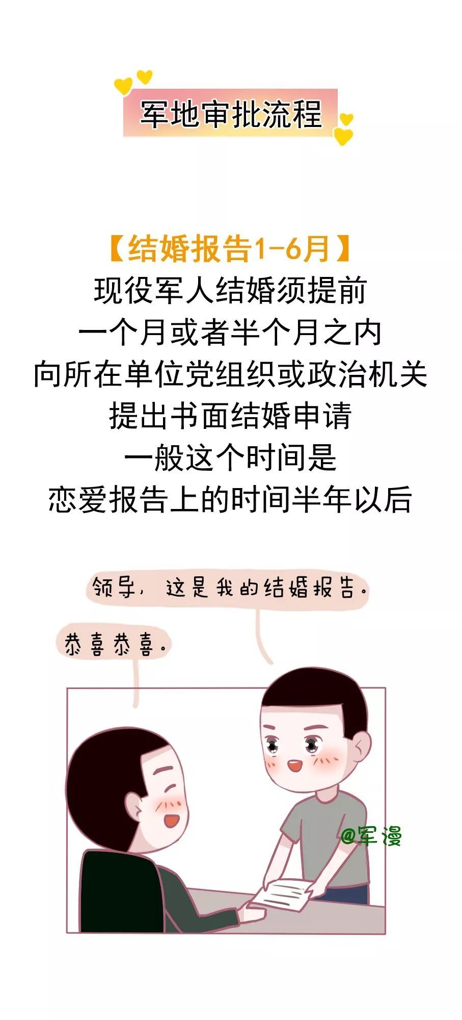 终于可以休假了 排队结婚的军人 指南请拿好 漫画