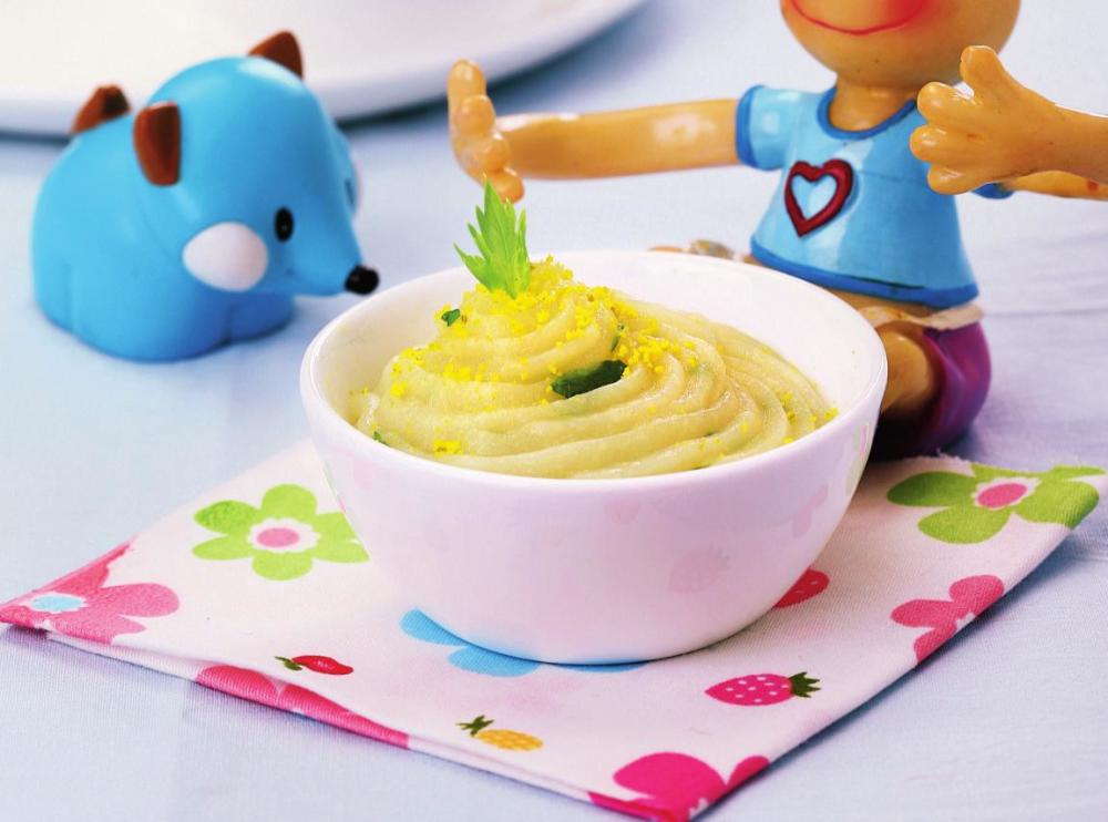 蛋黄菠菜土豆泥