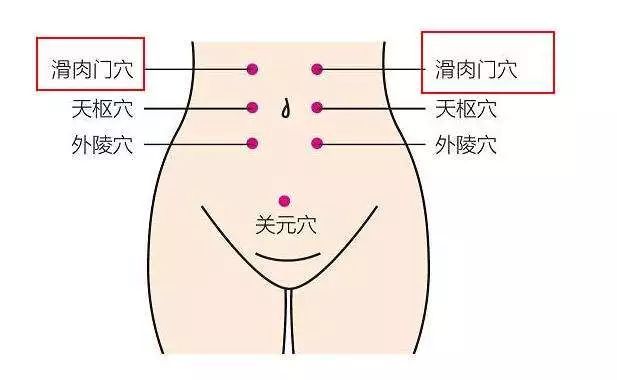【穴位图】滑肉门穴,调理肠胃必选穴!