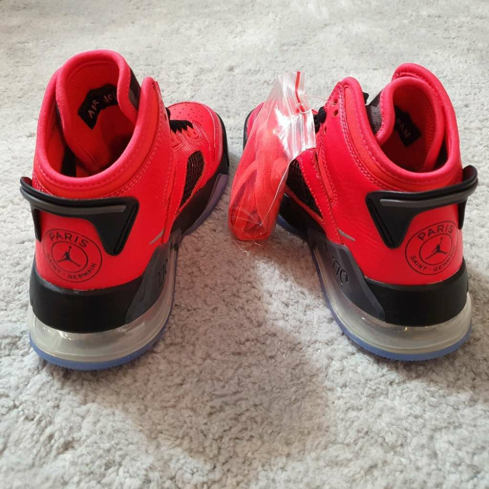 air jordan mars 270 红黑大巴黎 开箱