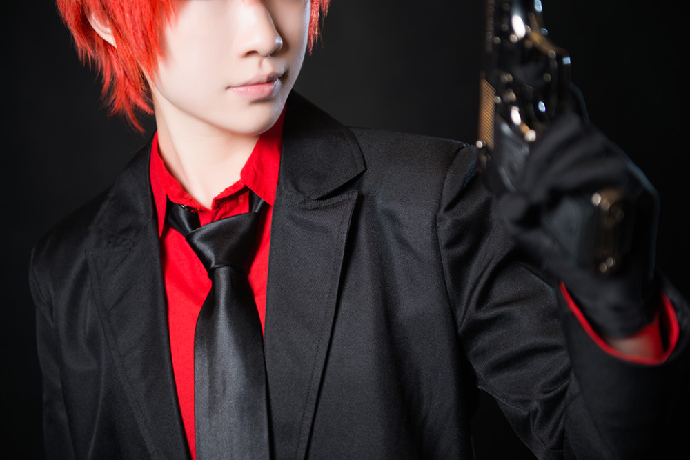 cos暗杀教室赤羽业全套黑西装帅气到想给小姐姐跪下