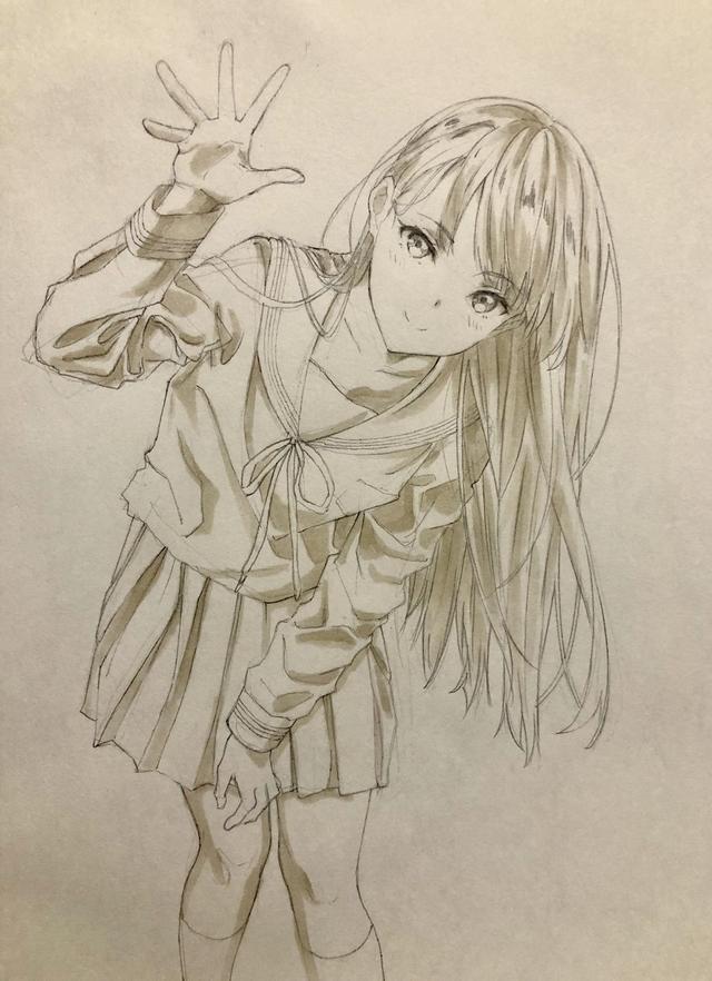 美少女怎么画 画师分享速成技巧 学会以后想画一个给自己用 腾讯新闻