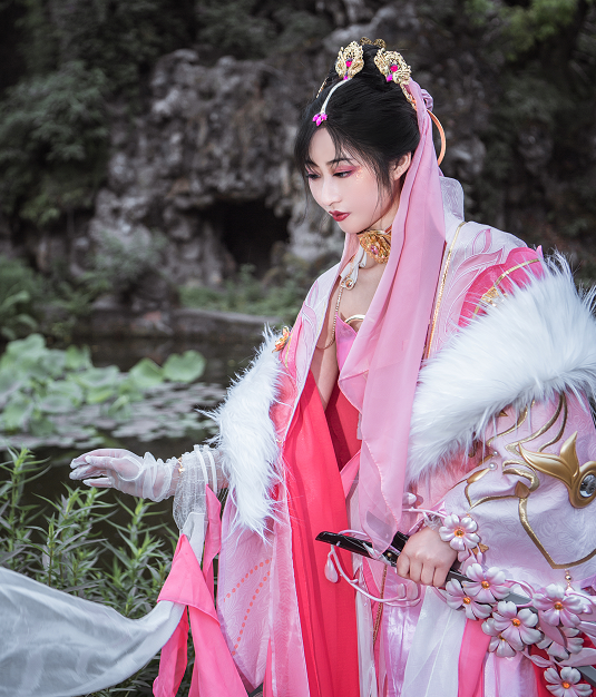 《剑网三》游戏七秀cos,古装小姐姐气质高冷长相倾城