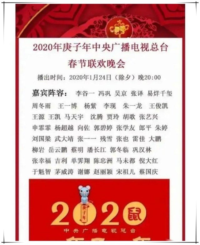 2020年春晚名单发布遭网民吐槽不满主要原因竟不是导演