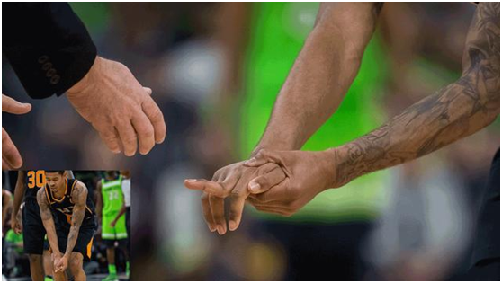 来cba打球的布泽尔,总决赛中手指发生骨折,这几年有球迷发现布泽尔