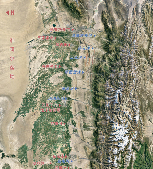 胡杨河市就位于这片绿洲之中的奎屯河流域中下游地区.