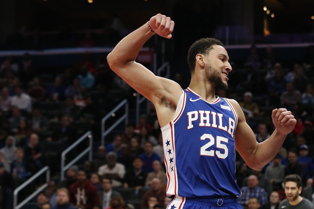 espn第七周球员实力榜:西蒙斯挤进前十 字母哥吹杨排名均下降